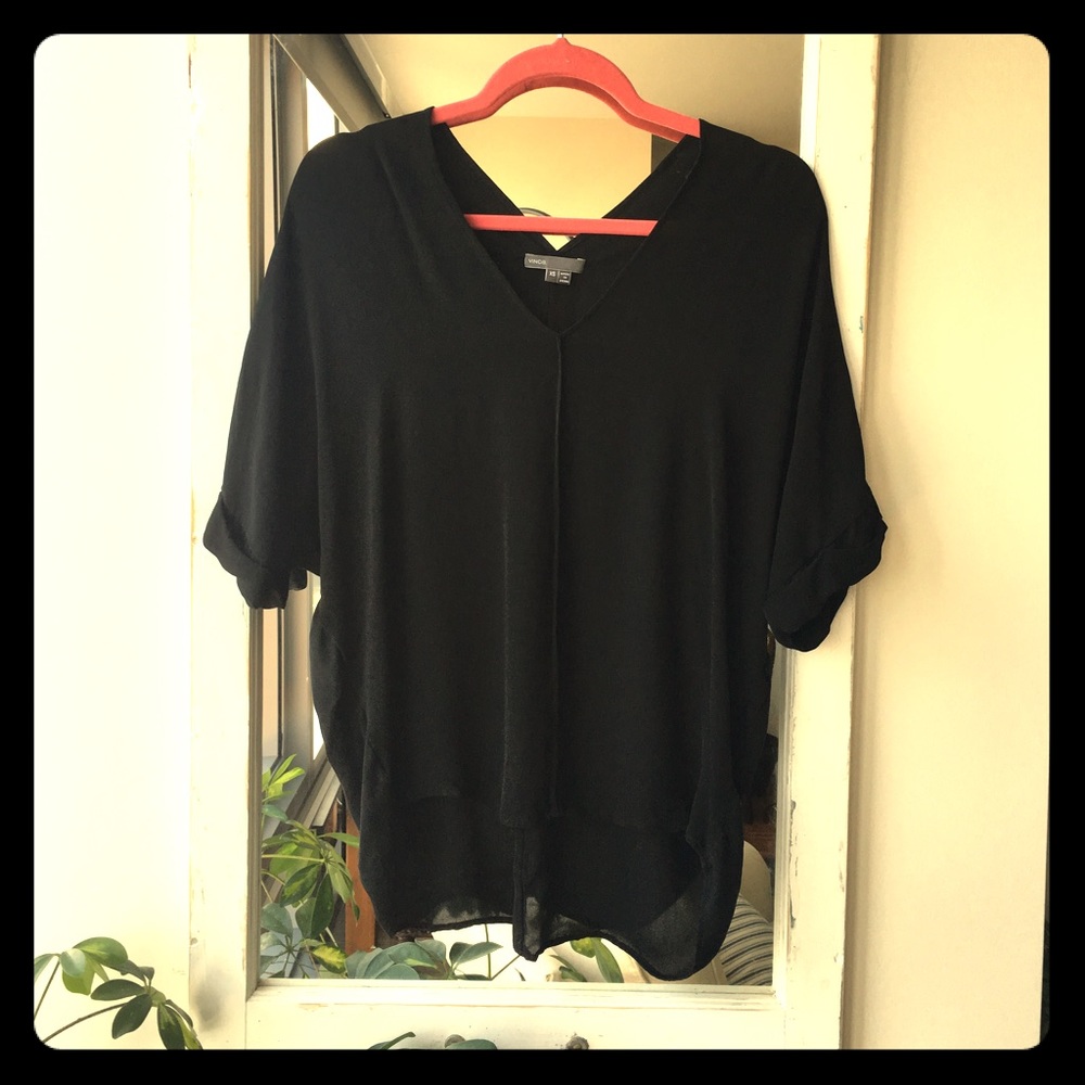 Vince silk drapey top